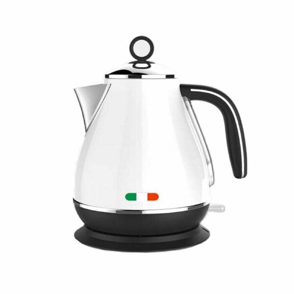 Vintage Electric Kettle White 1.7L Stainless Steel Auto OFF 2200W