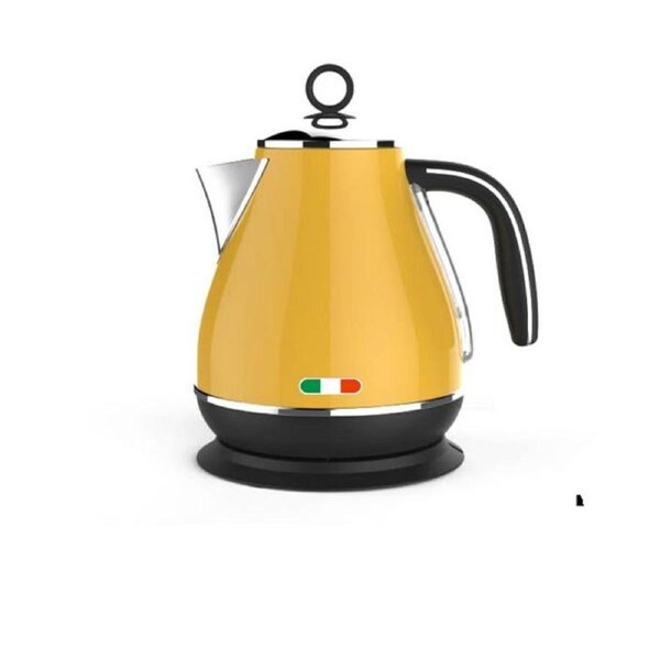 Vintage Electric Kettle Yellow 1.7L Stainless Steel Auto Off 2200W