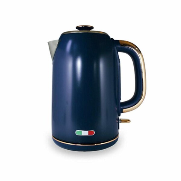 Vintage Electric Kettle Copper Blue 1.7L Stainless Steel Auto 2200W