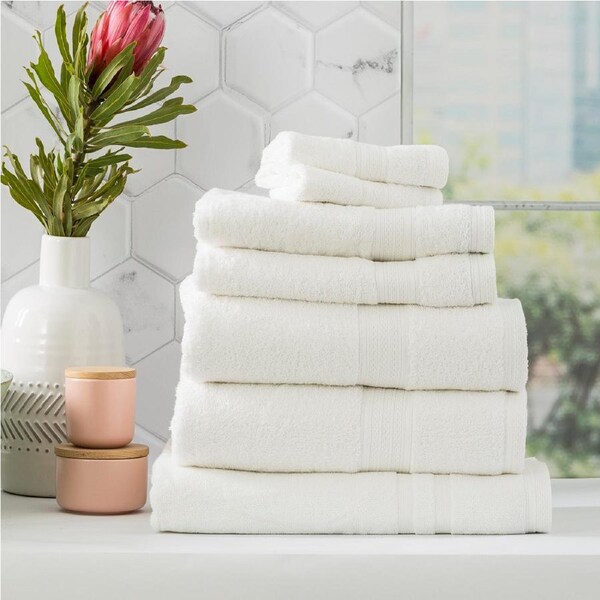 Renee Taylor Stella 650 GSM Bamboo Cotton 7 Piece White