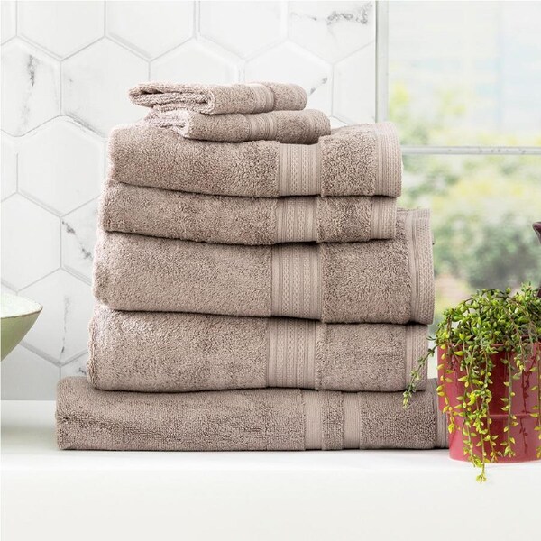 Renee Taylor Stella 650 GSM Bamboo Cotton 7 Piece Pewter
