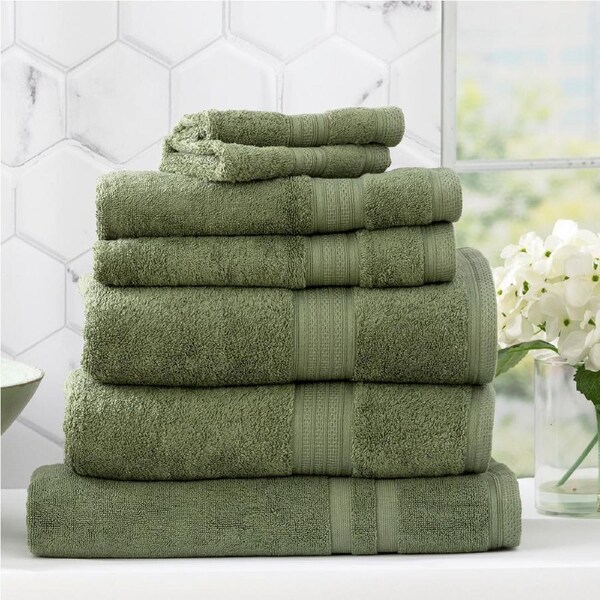 Renee Taylor Stella 650 GSM Bamboo Cotton 7 Piece Jade