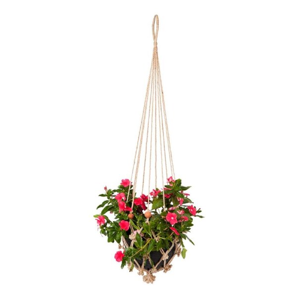 Sika with Rust Red Beads Plant Hanger