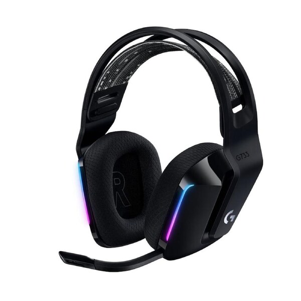 Logitech G733 Lightspeed Wireless RGB Gaming Headset Black USB, Frequency Response: 20 Hz-20 KHz - Detachable Cardioid Unidirectional Microphone