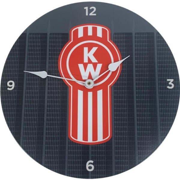 Kenworth KW Semi Trailer Metal Wall Clock Sign