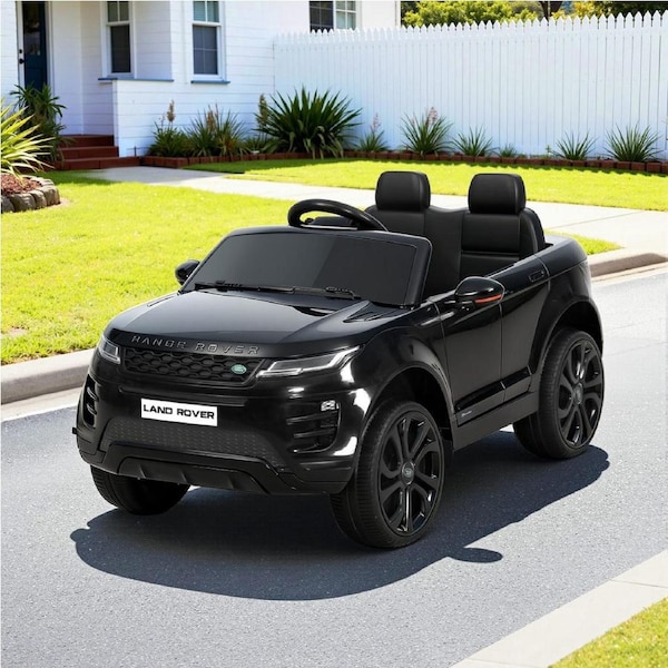 Rigo Kids Ride On Car Licensed Land Rover 12V Electric Car Toys Battery Remote Black