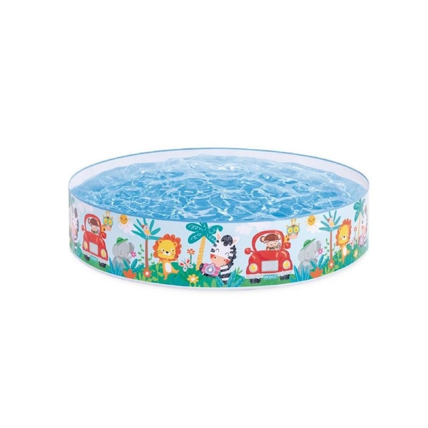 Intex 1.22mx25cm Round Ducking Snapset/Kids Pool Swimming Outdoors 3+