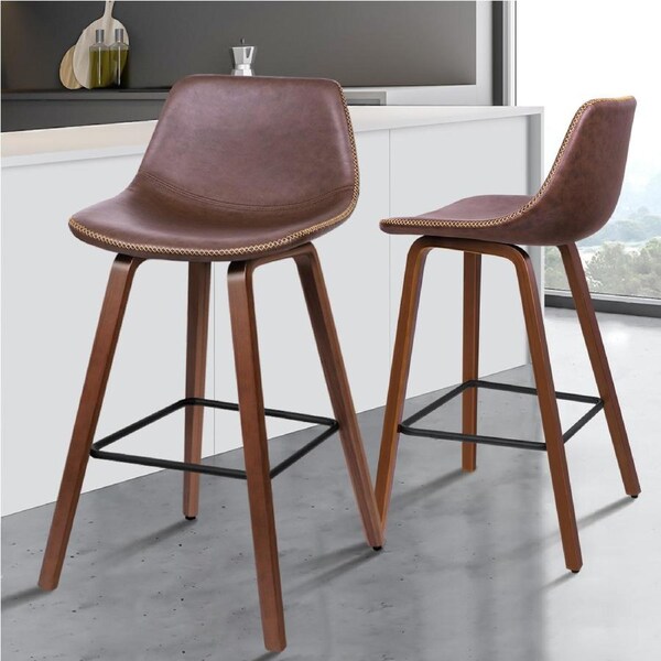 2x ALFORDSON Bar Stools Noah Dining Chair Coffee