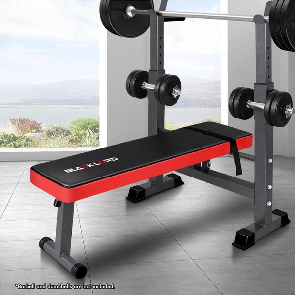 BLACK LORD Weight Bench Squat Rack Press