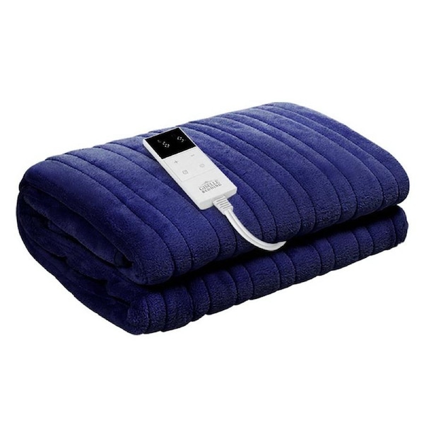 Bedding Electric Throw Blanket - Navy
