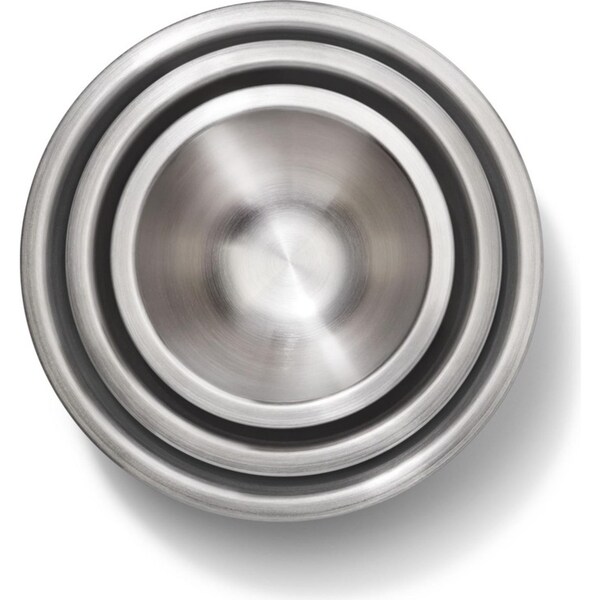 Ozoffer 3Pc Mixing Bowl Stainless Steel 20cm, 26cm ,28cm 3 Sizes