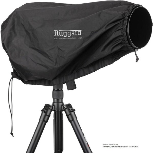 Ruggard Fabric Rain Cover 23" Large for Lens up to 23" Long Black