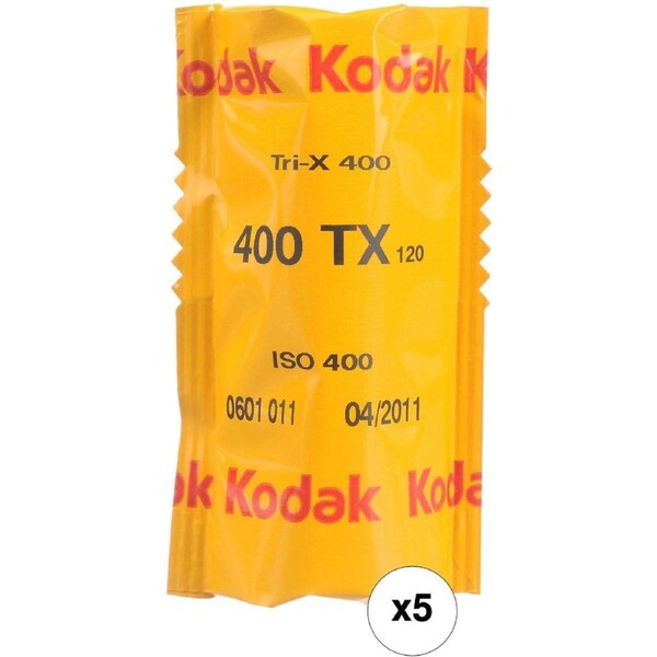 Kodak Professional 400 TRI-X 120 Film 5 Pack