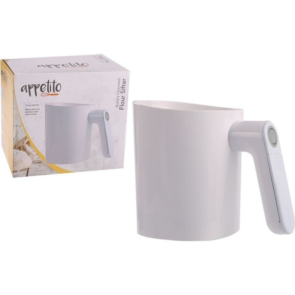 Appetito Battery Operated 4 Cup Flour Sifter