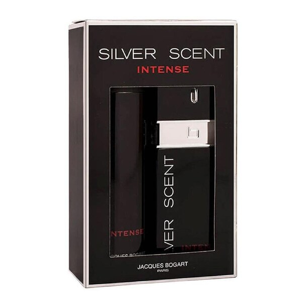 2pc Jacques Bogart Silver Scent Intense 100ml EDT Fragrance/200ml Body Spray Men
