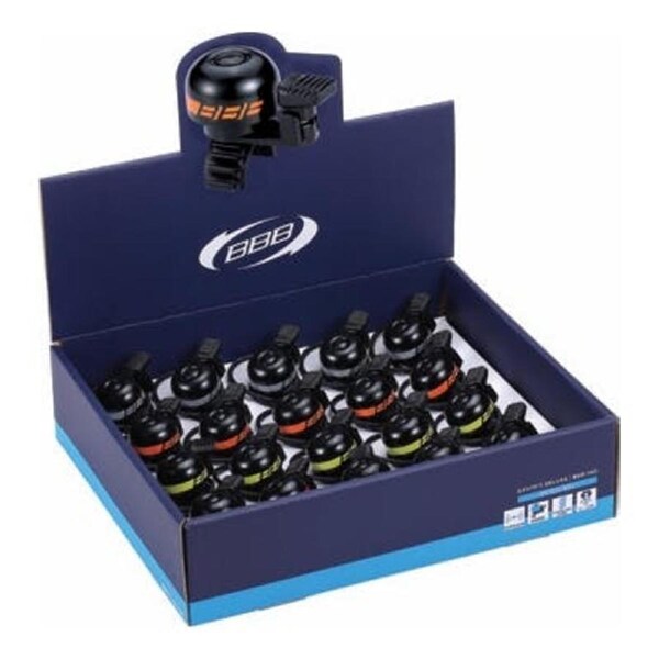 BBB Cycling Bell Easyfit Deluxe Display Box 20Pce (Mixed)