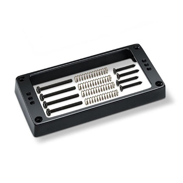 Schaller Guitar Pickup Frame Flat Black 3H-17020413 with Screws and Spring Hardware