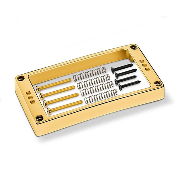 Schaller Curved Gold Guitar Pickup Frame with Screws 3H-17020514