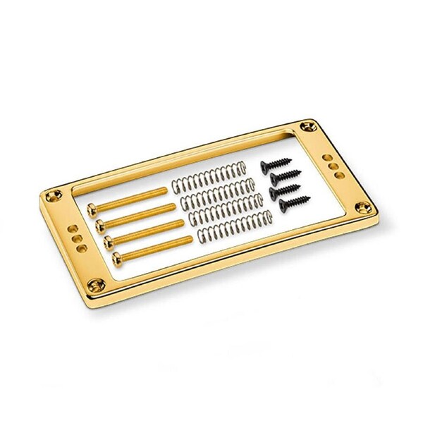 Schaller Curved Gold Guitar Pickup Frame 3H-17020512 with Screws and Spring Hardware