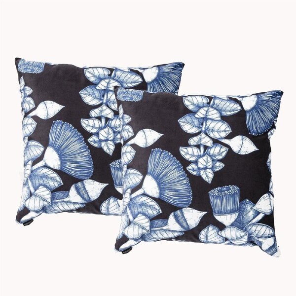Poly Velvet Printed Cushion filled 50 x 50 Cms Bush Land- Twin Pack
