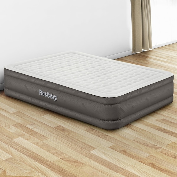 46cm Bestway Air Mattress Queen Inflatable Bed Airbed Grey