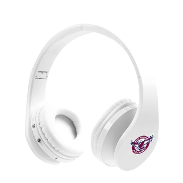 Manly Warringah Sea Eagles NRL Foldable Bluetooth Stereo Headphones