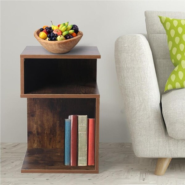 Levede Bedside Table Nightstand with Drawer Shelf - Oak