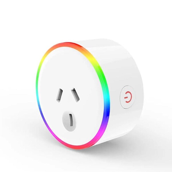 Tuya AU Plug Smart RGB LED Light Smart Wifi Socket Voice Control Works With Alexa Google Home