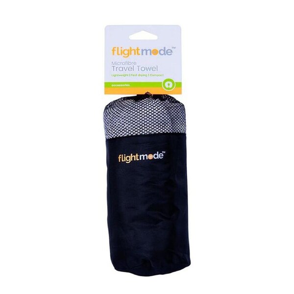 130cm Flightmode Soft/Lightweight Microfibre Travel Towel w/Carry Bag Assorted