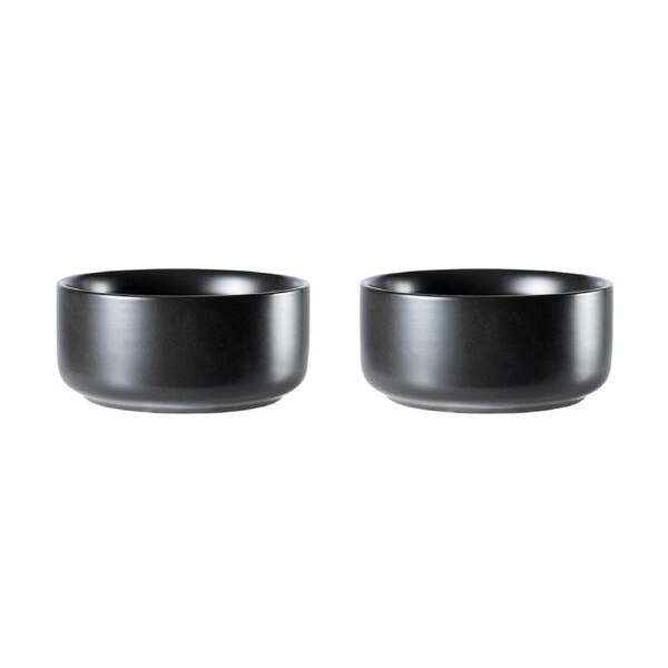 Alex Liddy Share Stoneware Dip Bowl Set of 2 11X5cm Black