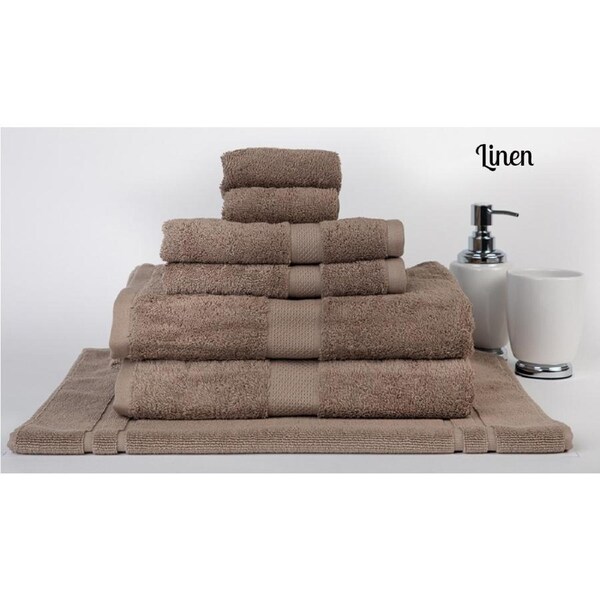 7 Pieces 100% Cotton Bath Towel or Bath Sheet Set 550GSM 29 Colors Linen / 7 Piece Towel Set