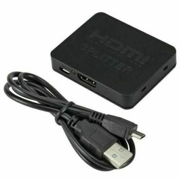 HDMI Splitter 1 in 2 Foxtel 4k 1080p Full HD TV DVD PC Video Duplicator