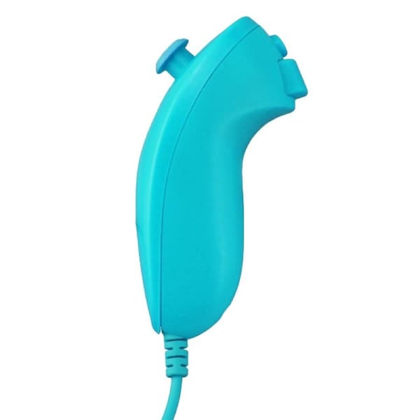 New Aftermarket Nintendo Wii Blue Nunchuck Numchuck