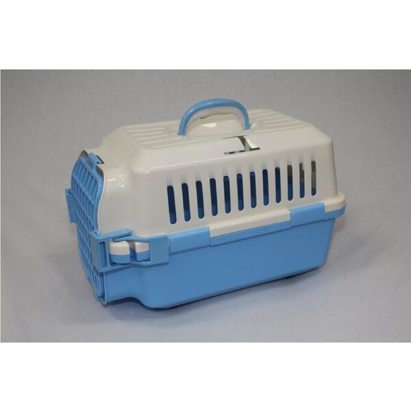 YES4PETS Small Dog Cat Crate Pet Carrier Rabbit Guinea Pig Cage With Tray-Blue