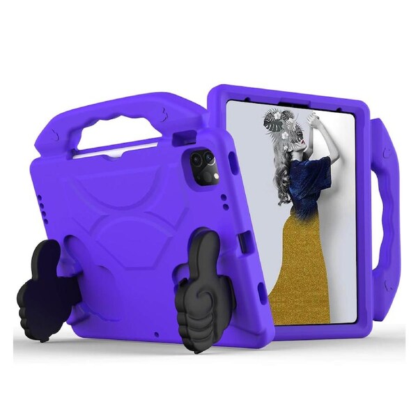 ZUSLAB iPad Air 4 Case EVA Kids Handle Stand Protective Shockproof Cover for Apple (2020) - Purple