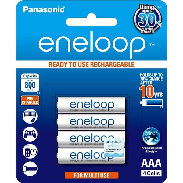 Panasonic Eneloop AAA - 4 pk