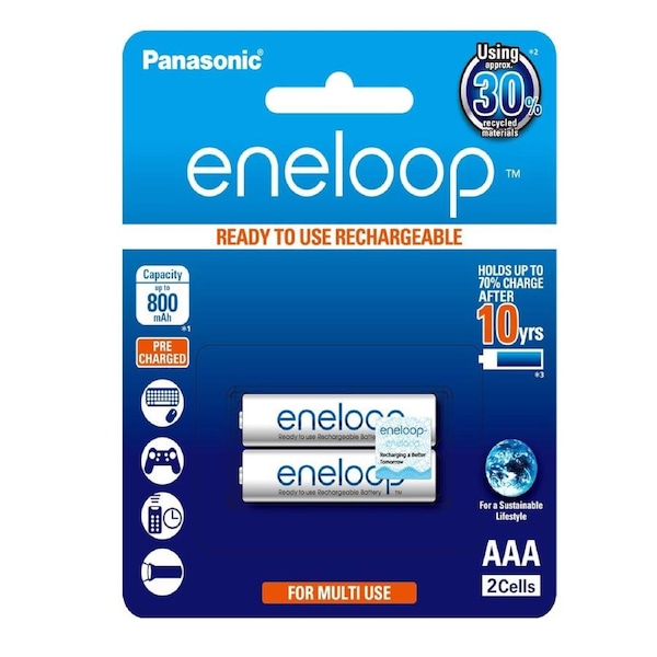 Panasonic Eneloop AAA - 2 pk