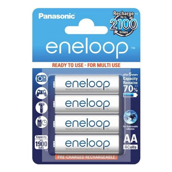 Panasonic Eneloop AA - 4 Pack 2000mAh