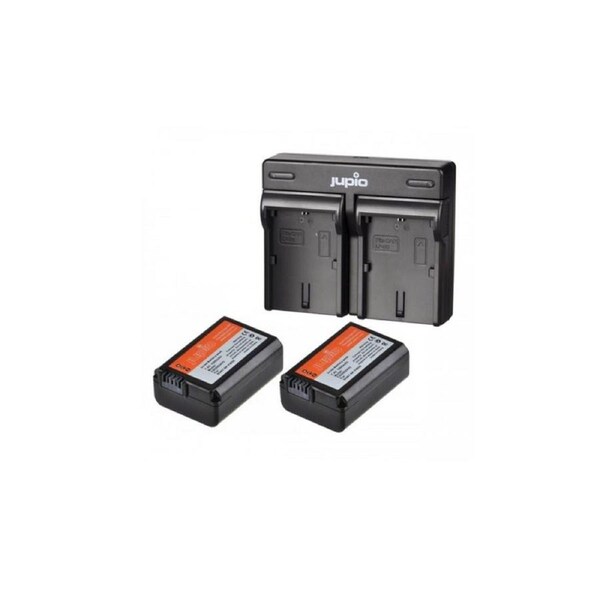 Jupio Sony NP-FW50 Twin Battery + Dual Charger Kit