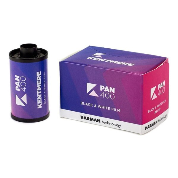 Kentmere Pan 400 Black and White Negative Film 35mm - 24 Exposure