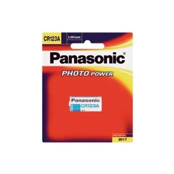 Panasonic CR123A Photo Lithium 3V Camera Battery