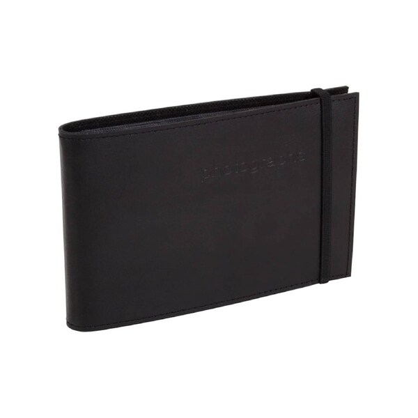 Profile - Citi Leather Album 6x8" - 60 Photos - Black