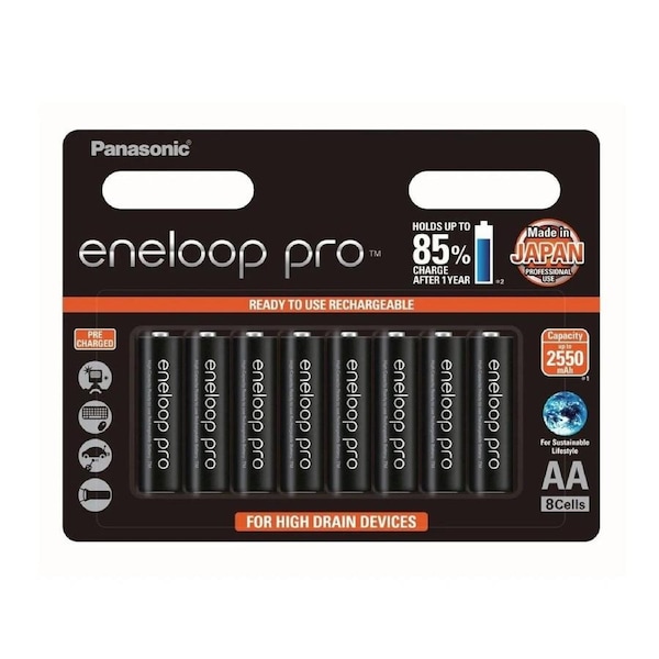 Panasonic Eneloop Pro AA - 8 pk
