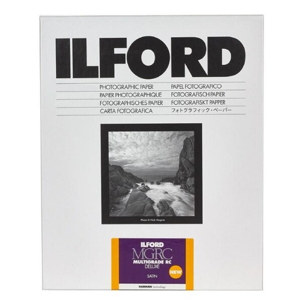 Ilford Multigrade RC Deluxe Satin 8x10" 20.3x25.4cm 25 Sheets