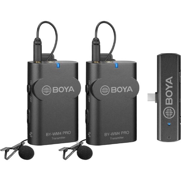 BOYA BY-WM4 Pro-K6 Wireless Mic Kit for Android 1+2