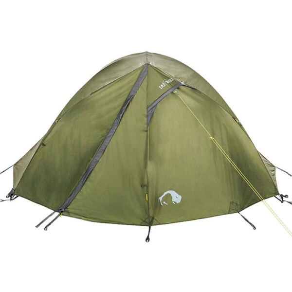 Tatonka Mountain Dome 2 Person Tent Camping Travel Light 300x265x128cm Olive