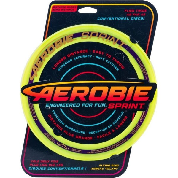 Aerobie Sprint 25cm Flying Ring Flying Disc Outdoor Fun Play Beach Toy Geren 7y+