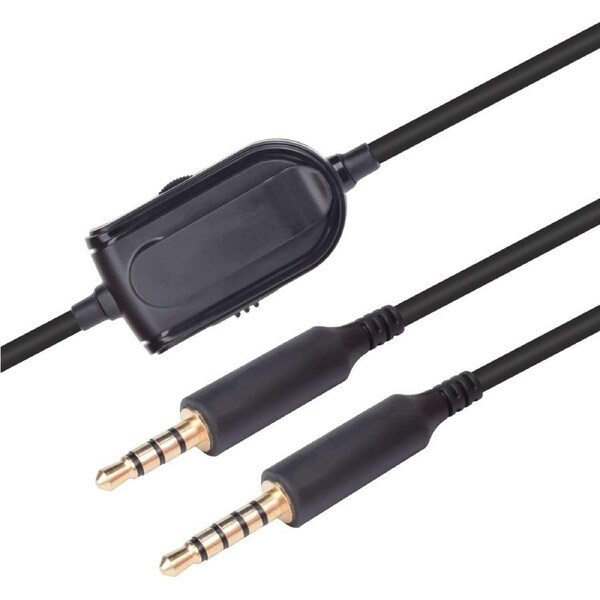 Replacement Cable Inline Mute Volume Control with Microphone for Astro A10/A40/A30/A50 Headsets Cord Lead