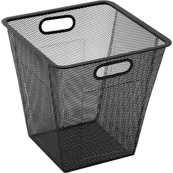Boxsweden Mesh Storage Basket 28x28cm Home Organiser Container Case Holder BLK