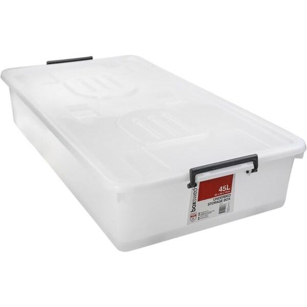 Boxsweden Heavy Duty 45L Storage Box Underbed 84.5cm Container Organiser Case